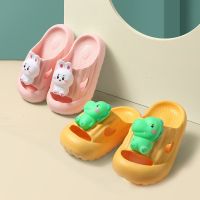 Lovely three-dimensional cartoon children slippers summer infant baby boy girl household baotou prevention play cool slippers