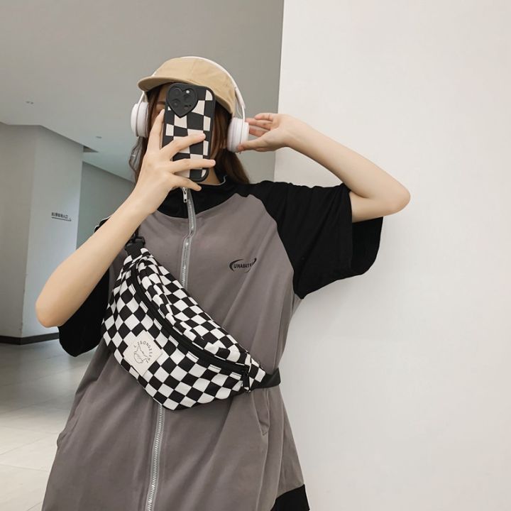 ins-japanese-harajuku-hong-kong-style-street-student-chest-bag-korean-style-distinctive-checkerboard-crossbody-bag-casual-all-match-waist-bag-2023