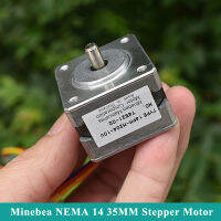 Minebea NEMA 14 35มิลลิเมตรเฟส4-Wire ไฮบริดบาง Stepper มอเตอร์5มิลลิเมตรเพลาสำหรับ3D เครื่องพิมพ์ CNC หุ่นยนต์เครื่องแกะสลัก