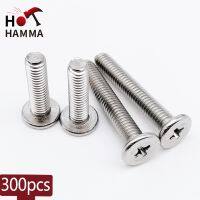 300Pcs Sekrup Besi Tahan Karat M2 x 4Mm 5Mm 6Mm 8Mm 10Mm Sekrup Kepala Datar Countersunk Kepala Sekrup Baut Silang