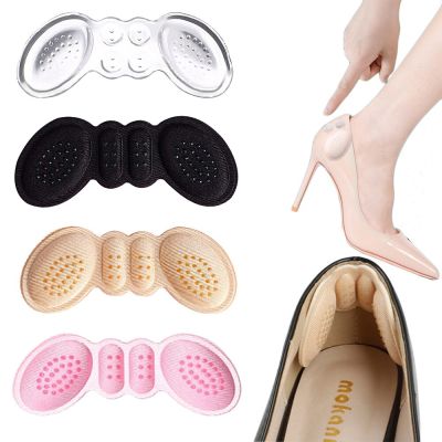 Silicone Heel Pads for Women Shoes Inserts Feet Heel Pain Relief Reduce Shoe Size Filler Cushion Padding for High Heels Lining Shoes Accessories