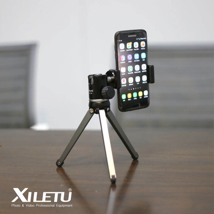 xiletu-mt26-xt15-bearing-desktop-bracket-mini-tabletop-tripod-and-ball-head-high-for-dslr-camera-mirrorless-camera-smartphone