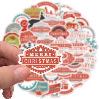 ?พร้อมส่ง?merry christmas happy new year sticker Santa Claus สาวกระต่าย สติกเกอร์กันน้ำรูปแบบที่แตกต่างกัน 45ชิ้น