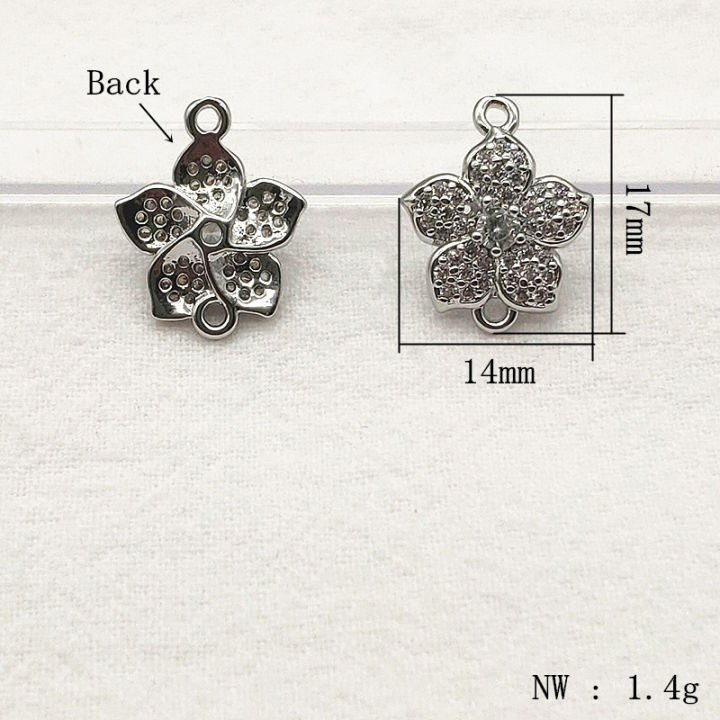 new-arrival-17x14mm-50pcs-cubic-zirconia-flower-connectors-for-handmade-necklace-accessories-earring-parts-diy-jewelry-findings
