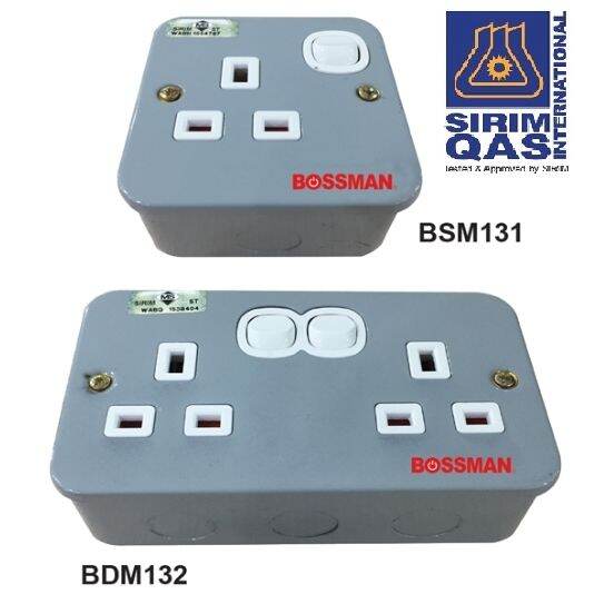 Bossman LHHI0028GY Industrial Switch with Socket/ Soket Suis Industri ...