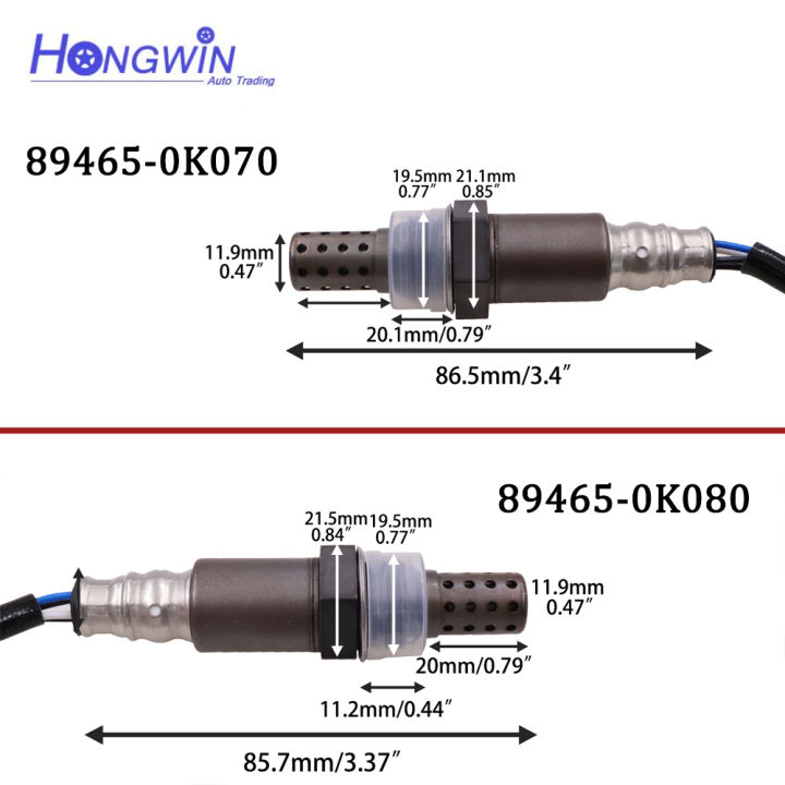 หมายเลข-asli-89465-0k070-89465-0k080เซ็นเซอร์ตรวจจับ-o2เซ็นเซอร์-nisbah-bahan-api-udara-untuk-toyota-hilux-1grfe-2005-2015-894650k080-894650k070