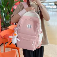 female 2023 new sweet clear campus backpack primary and high mass students hitting bag