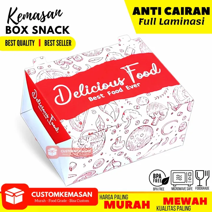 Dus Snack Motif X X Isi Pcs Dus Kue Dus Cemilan Box