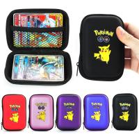 【YF】 Pokemon Pikachu Game Cards 50 Capacity Holder Album Hard Case Card Book Earphone Storage Box Christmas Gifts