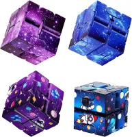 【LZ】►▬  Infinity Magic Cube Starry Sky Square Puzzle Toys Four Corner Maze Toys Children Adult Decompression Relaxing Hand-Held for ADD