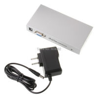 4 Port VGA Video Splitter Connects 4 Monitors 150Mhz 1 Input 4 Output for Common PC TV LCD Monitor Display 150MHz Cables