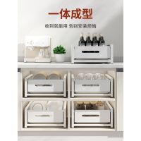 [COD] dish kitchen cabinet built-in pull-out dishes separate storage drawer cutlery cup