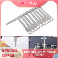 Kocoo 9pcs ต่ำรัศมีวัดเบสสตริงกีตาร์วัดซ่อมแซมวัดรูปร่าง T