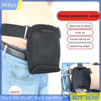 Millys Ostomy กระเป๋าเข็มขัดรัดเอวแบบคงที่, กระเป๋าระบายน้ำที่หุ้มป้องกันการยืนและนอนสองวัตถุประสงค์ระบายอากาศได้สำหรับฤดูร้อน