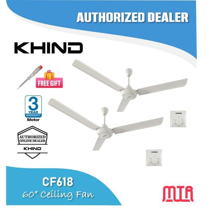 New Khind Cf Cf Mistral Mcf L Mcf Le Ceiling Fan Kipas Ceiling Regulator Type