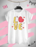 เสื้อลาย Valentine LOVE ต้อนรับวันวาเลนไทน์ วันแห่งความรัก ด้วยเสื้อยืด Valentine สีสันสดใส ใส่สบาย ไม่ยืด ไม่ย้วย