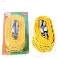 ✗卍 3 Tons Heavy Duty Car Rope Belt High Strength Nylon Strap With Strong Metal 2 Hooks Towing Cable Emergency For Vehicle Trailer