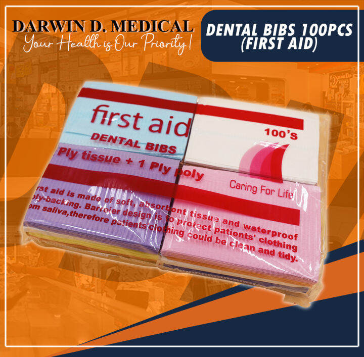 FIRST AID DENTAL BIBS 100PCS Lazada PH