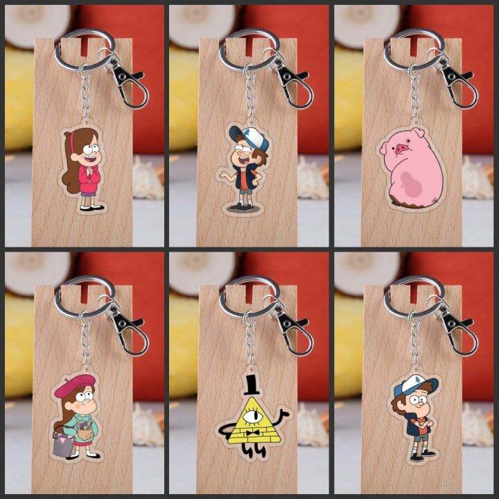 cc-falls-dipper-keychain-accessories-anime-cartoon-pendant