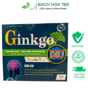 Viên uống bổ não GINKGO 120 giúp hoạt huyết, tăng cường tuần hoàn máu não