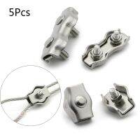 5Pcs M2-M5สแตนเลส Simplex 12-โพสต์ Bolt คลิปลวดสลิงสาย Clamp Caliper เชือก Simple Grip Thimbles สแตนเลส