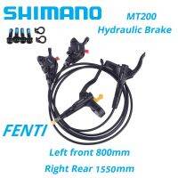 Shimano MT200 Hydraulic Brake MTB Mountain Bike Disc Brake Set BL-MT200 BR-MT200 Left Front 800mm Right Rear 1450/1550/1700mm