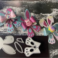 Easter Bunny Bows Metal Cutting Dies Stencils for DIY Scrapbooking Decorative Embossing DIY Paper Cards