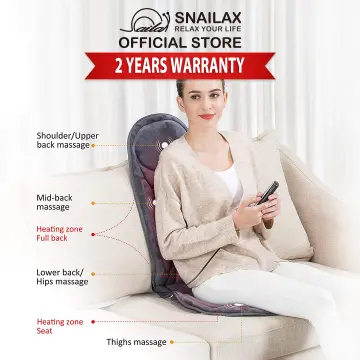 Snailax 6 Motor Vibrating Seat Cushion with Heat & Vibration Massager