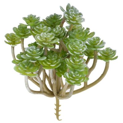 【CC】 Plantas artificiales suculentas flocadas verdes plantas de simulación bonsái escritorio boda decoración del hogar