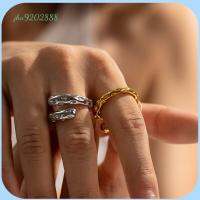 JHA9202888 สไตล์หนาๆ กำไลข้อมือสร้อยข้อมือ พื้นผิวเมทัลลิก 18K ค่ะ แหวนเปิด กันน้ำกันน้ำได้ ปาร์ตี้งานปาร์ตี้ เครื่องประดับอัญมณีอัญมณี สำหรับผู้หญิง