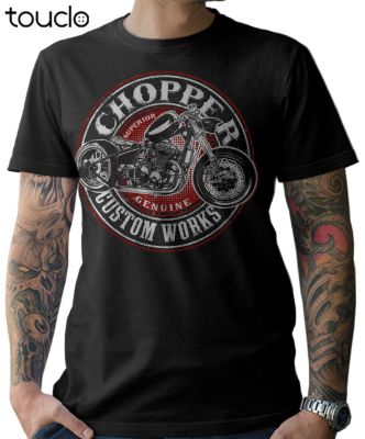 Custom Mens Biker T-Shirt Oldschool Chopper Biker Pop Cotton Short Sleeve Shirt Summer 100% Cotton Gildan