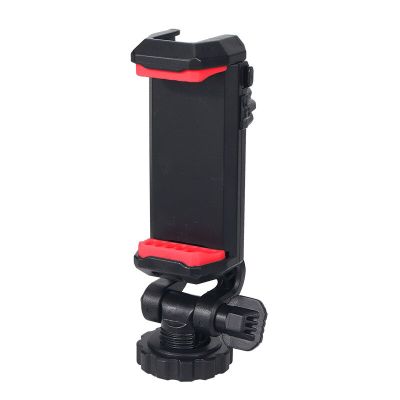 Phone Holder Mount 360 Degree Rotatable Clamp Clip Horizontal &amp; vertical Shooting for Smartphone Cold Shoe Mount Video Light Mic