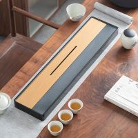 [COD] Wujin stone tea tray home modern office kung fu set dry sea