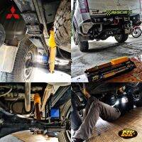 ESKโช๊คอัพเเก๊สMITSUBISHI STRADA 2wd(คู่หลัง)ตัวเตี้ย รุ่นกระบอกใหญ่พิเศษซุปเปอร์สีทอง เพื่อรถกระบะขับช้านุ่ม ขับเร็วหนึบ เข้าโค้งเกาะถนน