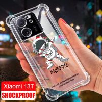 Xiaomi 13T Pro 13T เคสใสนักบินอวกาศ NASA กันกระแทกถุงลมนิรภัยเคสซิลิโคนป้องกันสี่มุมผ้าคลุมต้านทาน