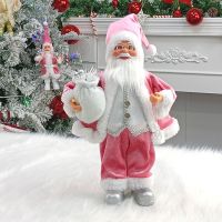 (MENGHONG)ตุ๊กตาซานตาคลอส Hristmas,ของตกแต่งโต๊ะของเล่นของขวัญคริสต์มาสของตกแต่งบ้านสำหรับวันหยุดเทศกาลคริสต์มาส