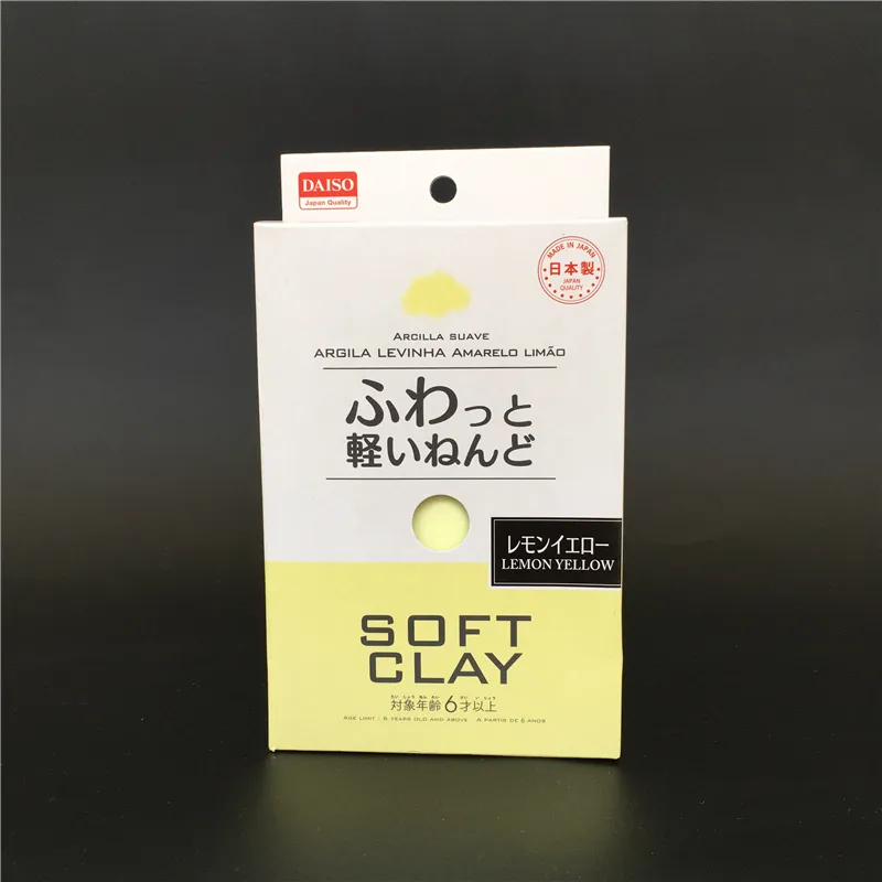 Packaging for Japan's DAISO Clay Toy Ultra-light Paper Soft Clay Color  Paper Clay Simulation of Creamy Clay Toy