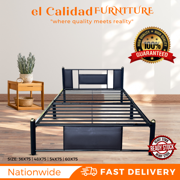EL CALIDAD FURNITURE NEW & IMPROVED HENRY METAL BED FRAME ( HIGH