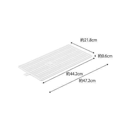 yamazaki-kuru-kuru-ซิลิโคนพรมแห้งสีขาว-เมื่อใช้แล้ว-tatakan-panci-ระบายน้ำที่หอน-w47-2xd21-8xh0-6cm-มนสำหรับจัดเก็บ5700