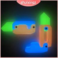 SHUIXINGZ การพิมพ์3D ของเล่นแครอทเรืองแสง พลาสติกทำจากพลาสติก บรรเทาความวิตกกังวล ของเล่นสปินเนอร์สำหรับผู้ใหญ่ ของใหม่ รุ่นเรืองแสงเท่ ของเล่นทางประสาทสัมผัสขนาดเล็ก สำหรับผู้ใหญ่