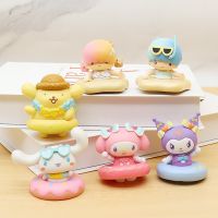 Sanrio Series Melody Cinnamoroll Babycinnamoroll Clow M Cartoon Car Decoration Dashboard Decoration Capsule Toy Doll