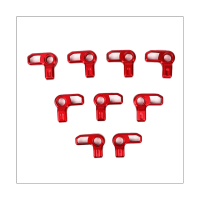 9PCS Car Accessories Removal Switch Handle Aluminum Panel Latch Lock Red for 2021 2022 Accessories