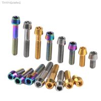 ✒❖ 1pc Titanium Ti M5 M6 x12 16 18 20 25 30 35 40 Allen Key Taper Head Bolt Screw for Bicycle Stem Seatpost Bicycle Parts GR5