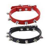 2PCS Dog Collar Dog Collar Belt Collars   Black S &amp; Red XS