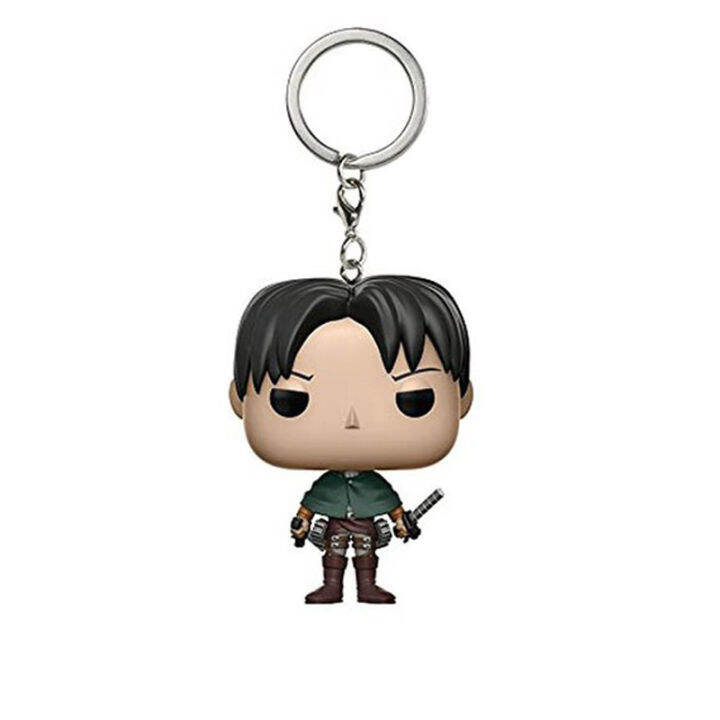 pop1ชิ้นแนบผ่าพิภพไททันผู้บังคับบัญชา-levi-mini-figure-จี้พวงกุญแจโมเดล4ซม