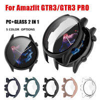 นาฬิกาอัจฉริยะ Casing PC + กระจกนิรภัยสำหรับ Amazfit GTR 3 GTR3 Pro ฝาครอบป้องกันสำหรับ Amazfit GTR 3กรอบกันกระแทกผิวนอก