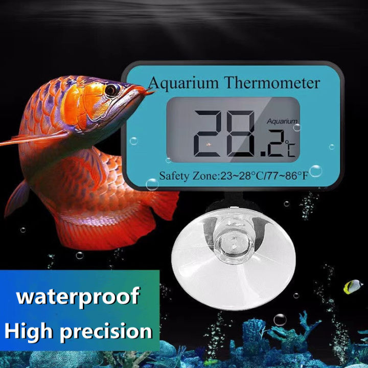 เทอร์โมมิเตอร์-วัดอุณหภูมิน้ำ-ในตู้ปลา-digital-fish-tank-thermometer-submersible-water-temperature-meter