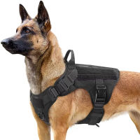 Tactical Harness And Leash Set Metal Buckle Big Dog Vest German Shepherd Durable Dog Harness For Small Large Dogs Training