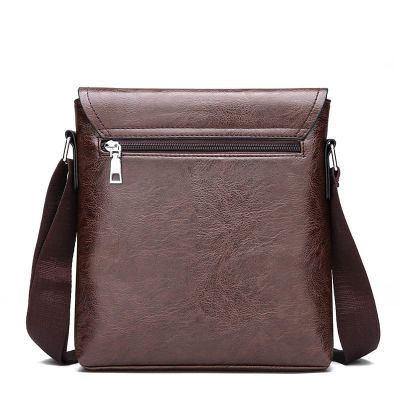 [Malaysia Stock] Mens Leather Sling Bag Cross Body Travel Bag Multipurpose Beg Lelaki Kulit