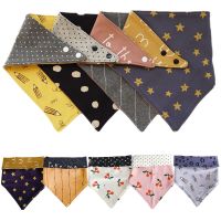 【DT】hot！ Newborn Side Floral Print Tassel Saliva Baby Boy Cotton Bandana Burp Cloths Feeding Smock Drool Bibs